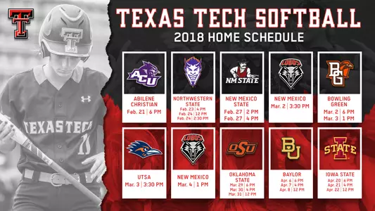 softball schedule graphic