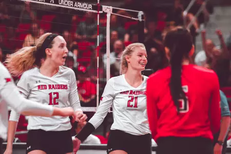 Katy Keenan and Brook Kanas celebrating
