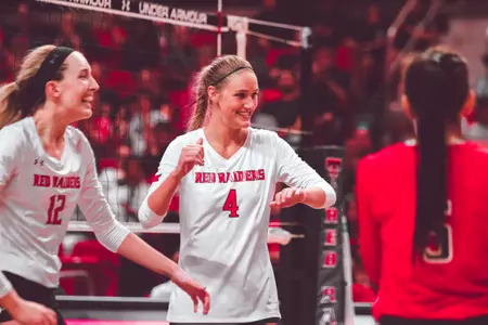 Missy Owens and Katy Keenan celebrating