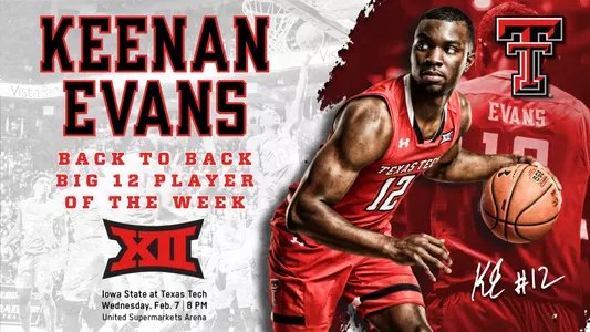 Keenan Evans - Big 12 Player of the Week - Feb. 5