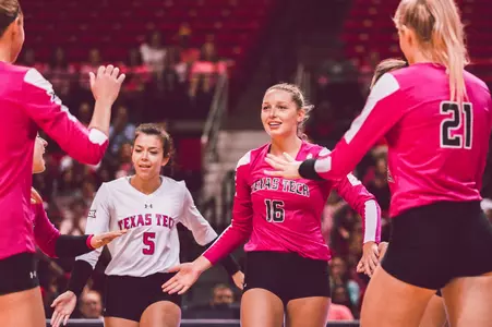 Volleyball pink jerseys