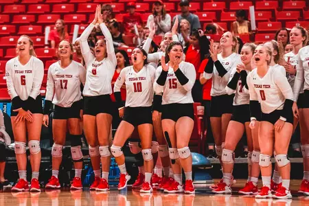 Volleyball team sideline