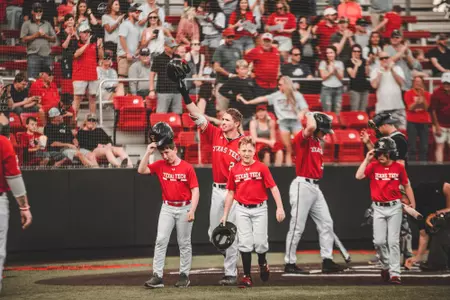 Holt helmet celebration home run