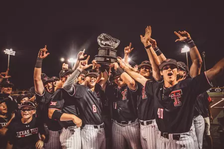 Big 12 Champions Trophy Smiles Celebration