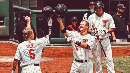 Jung helmet celebration home run Big 12 Championship