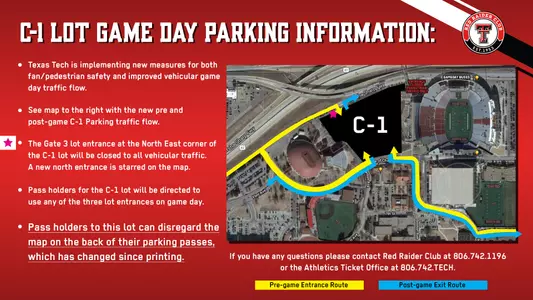 Gameday Parking Map