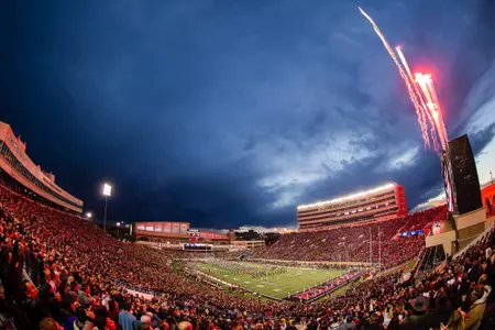 Jones AT&T Stadium night fireworks