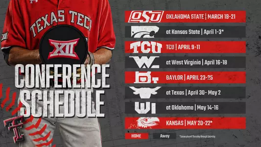 2021 Big 12 Baseball Schedule