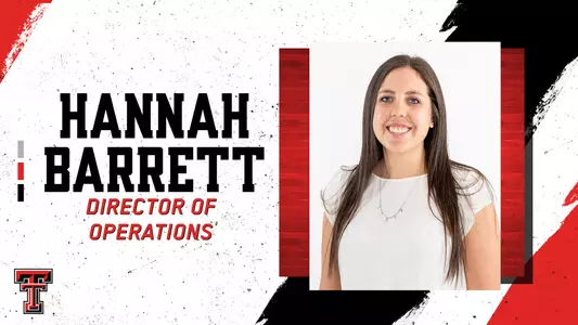 Hannah Barrett Director of Volleyball Operations Graphic