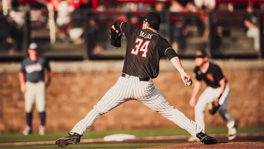 Micah Dallas pitching