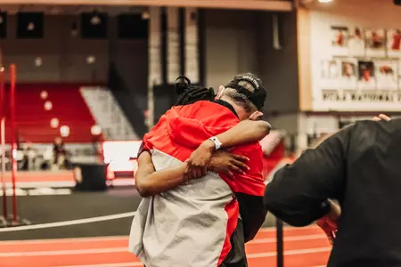 Wes Kittley hugging Ruth Usoro