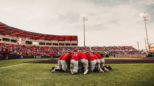 Team Huddle Prayer Stadium