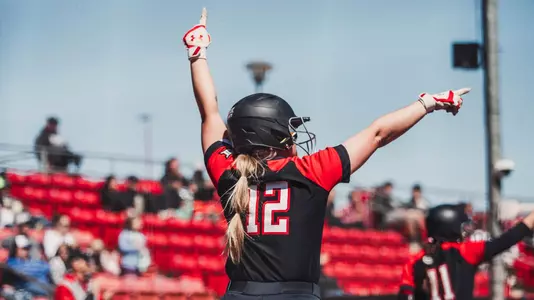 Ellie Bailey celebrates
