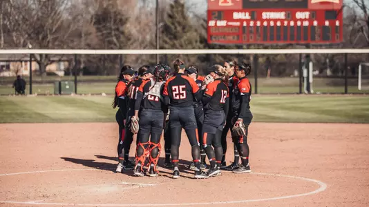 softball team huddle