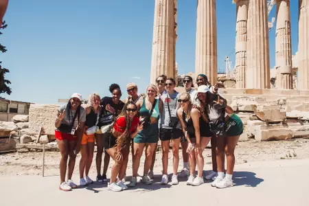 Lady Raiders in Greece Day Two