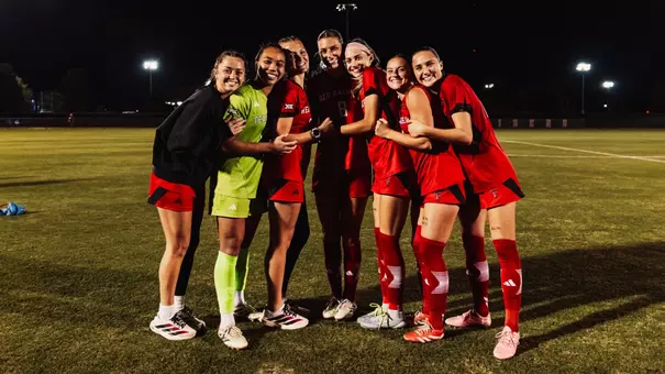LUBBOCK, TX — NOVEMBER 14: UTSA vs Texas Tech soccer in the First Round of the NCAA Women’s Soccer Tournament on November 14, 2025 in Lubbock, TX. (Photo by Jacob Reiner/Texas Tech Athletics)