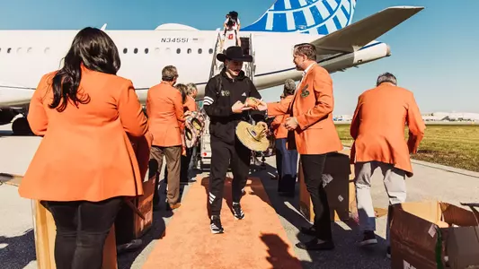 Red Raiders arrive for CFP Quarterfinal at the Orange Bowl Image