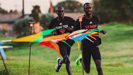 Ernest Cheruiyot (front) and Titus Kimaru