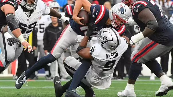 NFL: Las Vegas Raiders at New England Patriots | Tyree Wilson