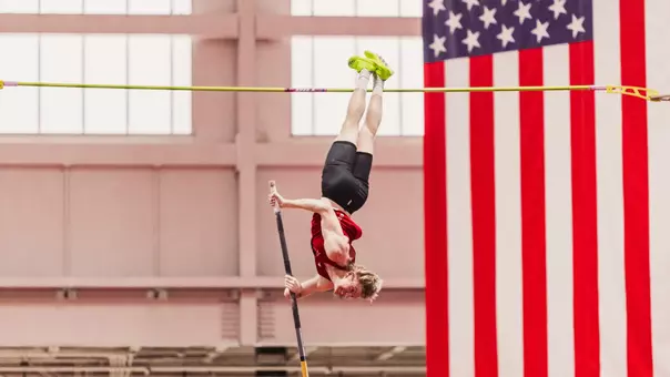 Sean Gribble pole vaulting