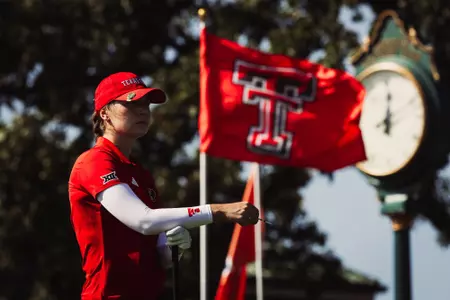 Klara Hurtova waits tee off at Medinah County Club