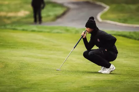 Adam Bresnu during Tuesday's match play
