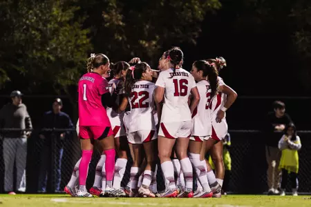 The Red Raiders celebrate a goal during the 2-0 win over Arizona State