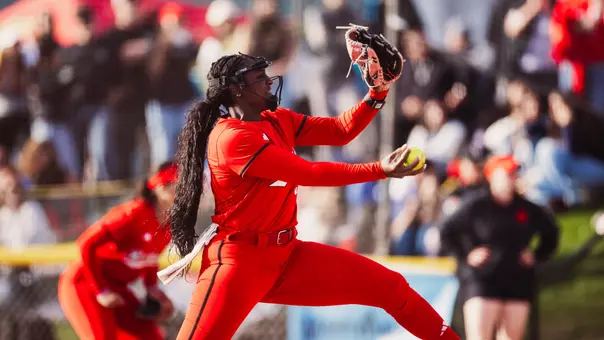 The great NiJaree Canady throwing a pitch against San Diego State in softball