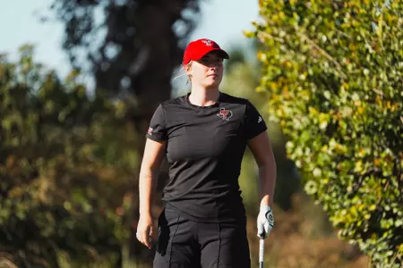 Amy Squires tees off at the Paradise Invitational