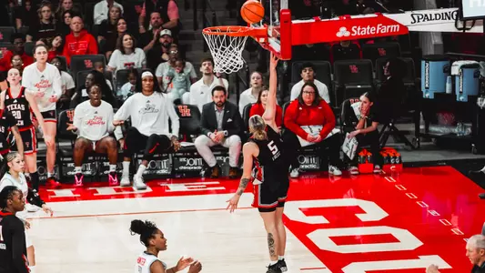 Denae Fritz goes up for a layup.
