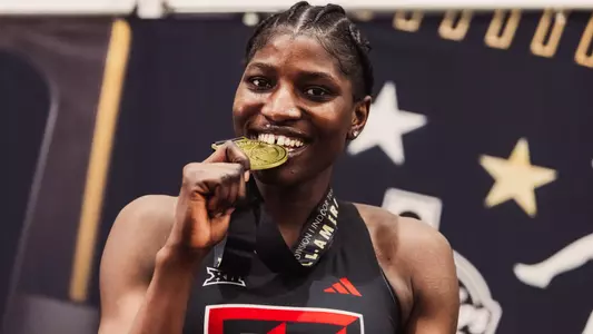 Temtitope Adeshina with a NCAA Gold medal
