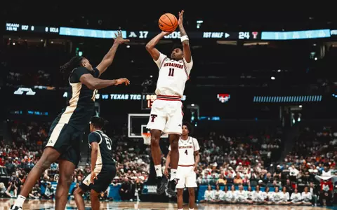 Jaylen Petty puts up a shot against Akron in the NCAA Tournament First Round.