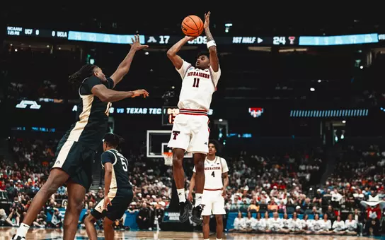 Jaylen Petty puts up a shot against Akron in the NCAA Tournament First Round.