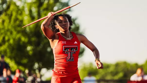 Leah Howard throwing the javelin