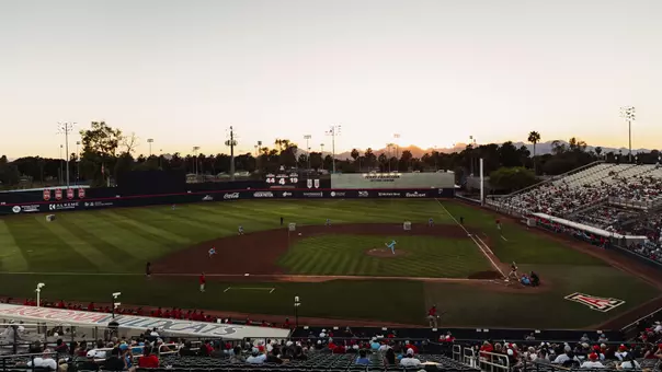 A wide angle shot of Arizona's Hi Corbett Field taken during Saturday's contest between Texas Tech and Arizona