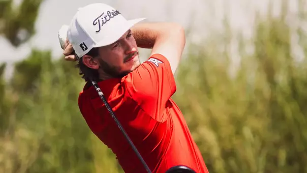 Ben Gregg stripes a drive during practice at the Rawls Course