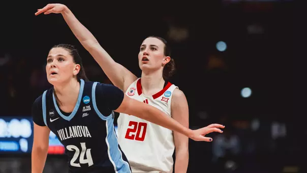 Bailey Maupin shooting a three. Texas Tech vs Villanova Women's Basketball on March 20th, 2026, in Baton Rouge, LA. Photo By Rane Paulson/Texas Tech Athletics.