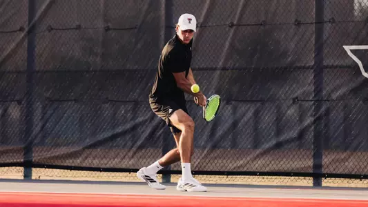 Niksa Arsic awaits the ball for a backhand.