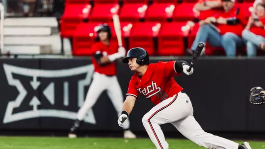 Matt Quintanar finishes his swing after homering in the fourth of Friday's contest against BYU