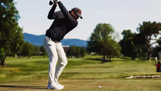 Tim Wiedemeyer tees off at the Corvallis Regional