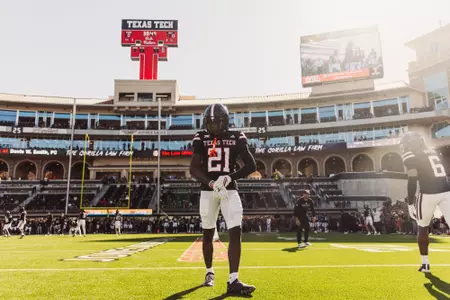 Texas Tech vs. UCF football on November 15, 2025 in Lubbock, TX. (Photo by Texas Tech Athletics)