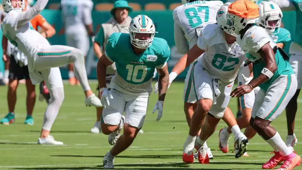 NFL: Miami Dolphins Training Camp | Jacob Rodriguez