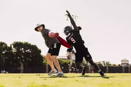 Shiel Wood and Corey Platt Jr during a drill
