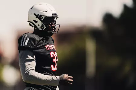 Texas Tech FB Fall Practice on August 18th, 2026 in Lubbock, TX. (Photo by Michael Maddox/Texas Tech Athletics