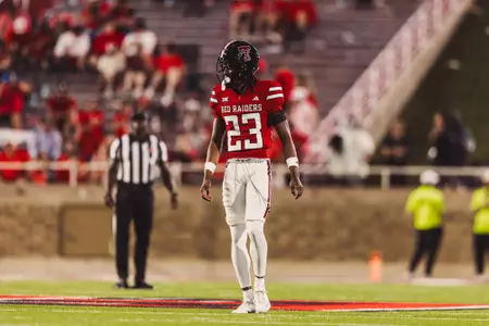 Tarrion Grant prepares for a snap against Oregon State.