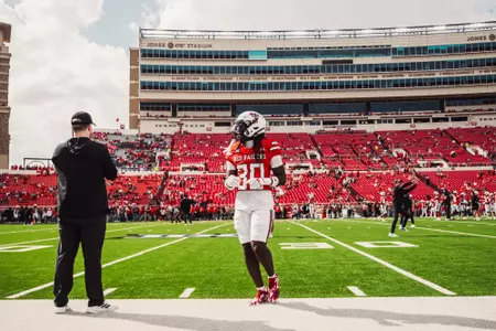 Mikal Harrison-Pilot coming off the field after a defensive play