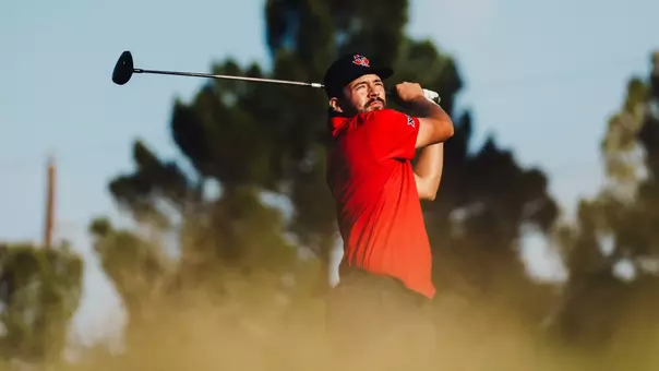 Tim Wiedemeyer practices at the Rawls Course