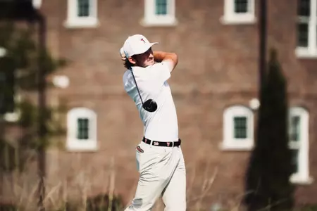 Ben Gregg action shot from round 2 of Inverness Intercollegiate