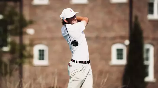 Ben Gregg action shot from round 2 of Inverness Intercollegiate