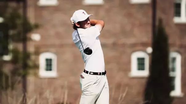 Ben Gregg action shot from round 2 of Inverness Intercollegiate